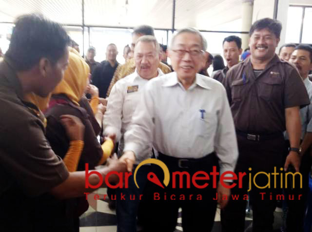 Disambut Alim Markus, Maruli Sapa Ribuan Buruh Maspion
