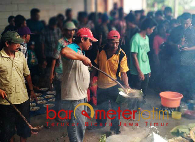 Sanggring, Tradisi Jamuan 44 Piring yang Dimasak 40 Lelaki