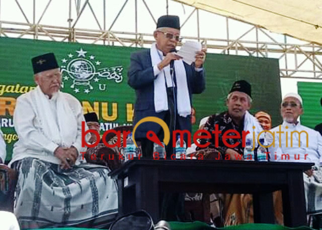 Di Gresik, Kiai Maruf Ajak Warga NU Lawan Hoaks dan Fitnah
