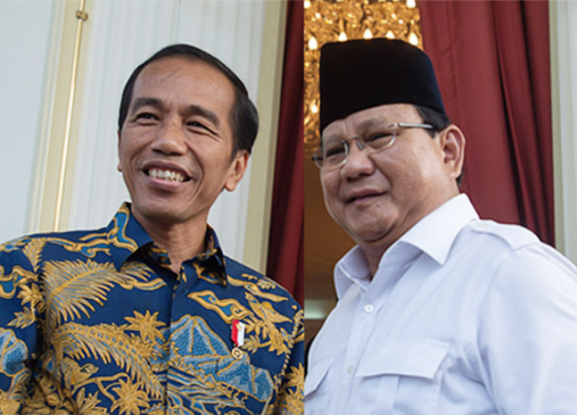Survei INES: Prabowo Kalahkan Jokowi di Semua Kategori