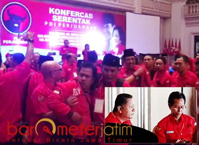 Konfercab Ricuh Awi Gantikan Whisnu Pimpin PDIP Surabaya