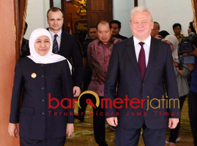 Terima Dubes Belarus, Khofifah Tawarkan Ekspor Ikan Tuna
