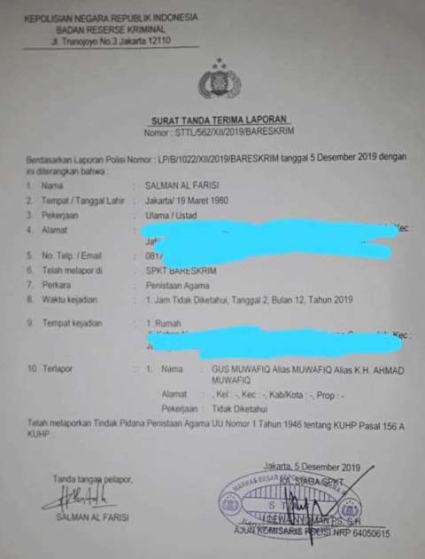 NU Anggap Soal Gus Muwafiq Selesai, FPI Kembali Lapor Polisi