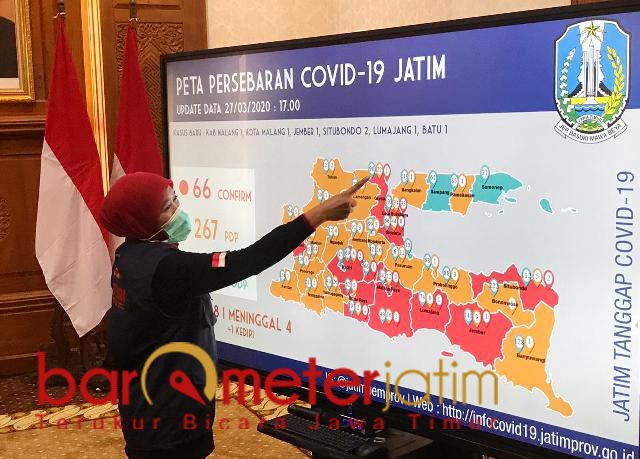 Positif Corona di Jatim Jadi 66, 4 Kabupaten Susul Zona Merah