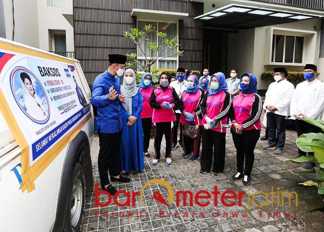 Hari Pertama Ramadhan, AHY Lepas Ribuan Paket Sembako