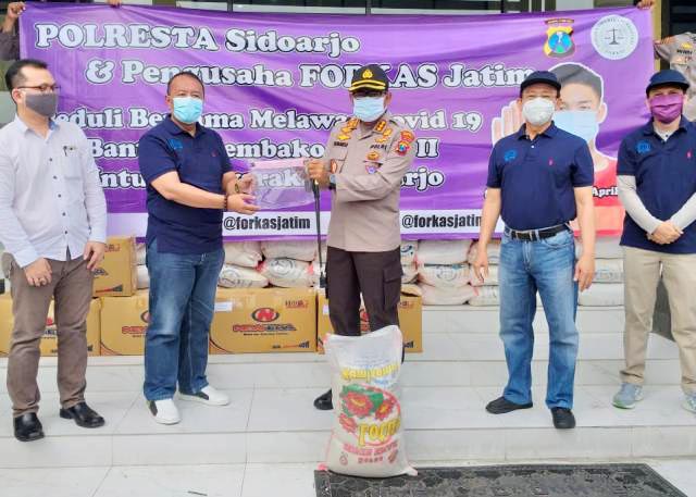 Lawan Corona Forkas Jatim Kucurkan Bantuan Tahap Kedua