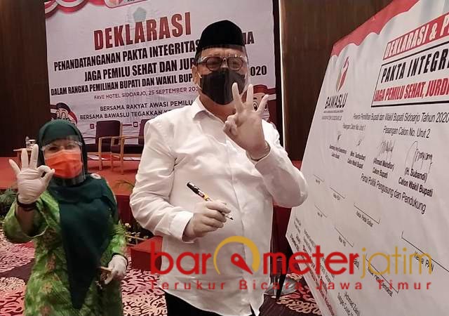 Belum Ditetapkan, Kok Kelana-Astutik Ikut Pakta Integritas