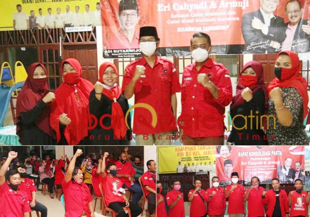 Gelorakan Kemenangan, PDIP Amankan Basis Suara Eri-Armuji