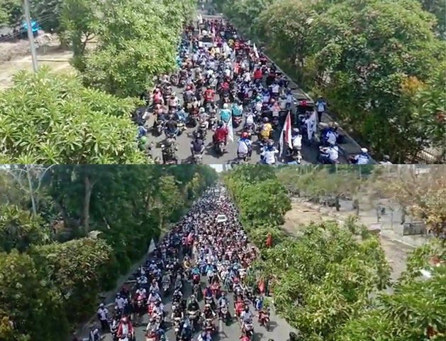 Kecewa Tak Ditemui Khofifah, Pendemo Lempari Sekdaprov