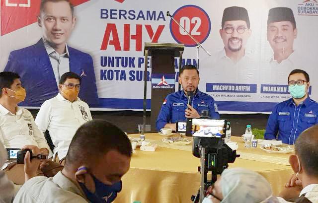 Ingatkan Jasa Demokrat di Pilgub Jatim 2018, AHY Harap Khofifah Bantu Machfud di Pilwali Surabaya