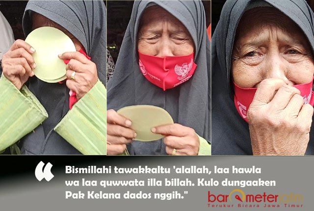 Doakan Kelana Bupati, Pedagang Lanjut Usia Berlinang Air Mata
