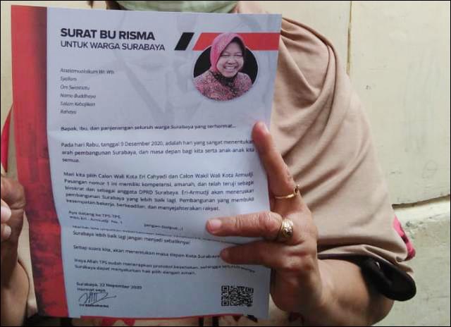 Surat Risma Ajak Coblos Erji, Bawaslu: Tak Ada Pelanggaran