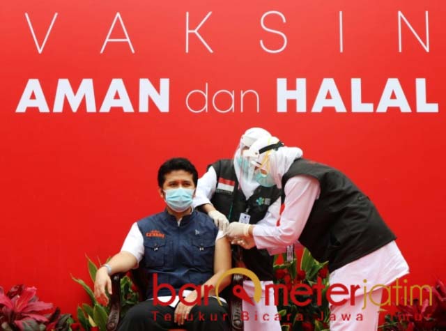Lagi Emil Orang Pertama di Jatim Divaksin Corona Tahap 2