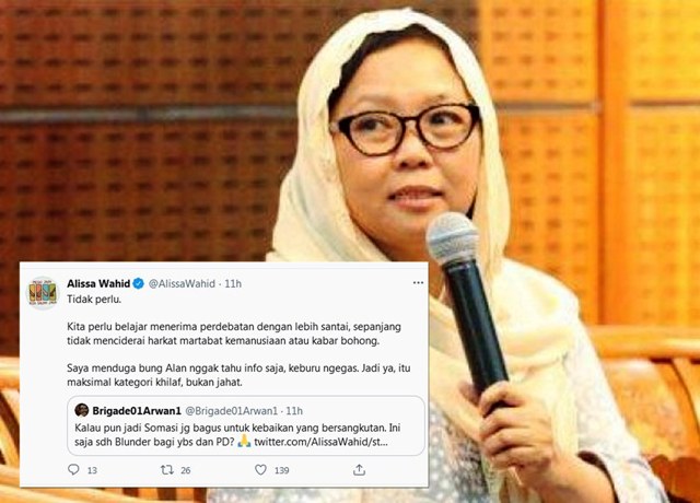 Barikade Gus Dur Somasi Elite Demokrat, Alissa: Tidak Perlu!