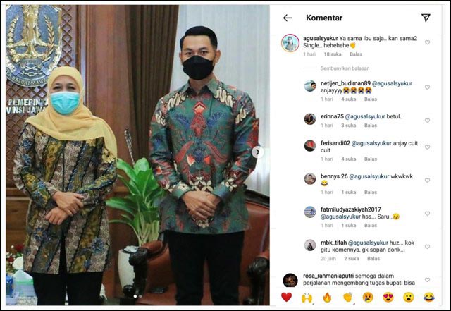 Khofifah Cari Jodoh buat Bupati Tuban, Netizen: Sama Ibu Saja