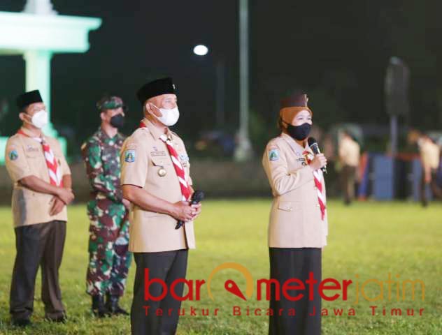 Dibuka Khofifah, Pramuka Jatim Gelar Kemah di Masa Pandemi