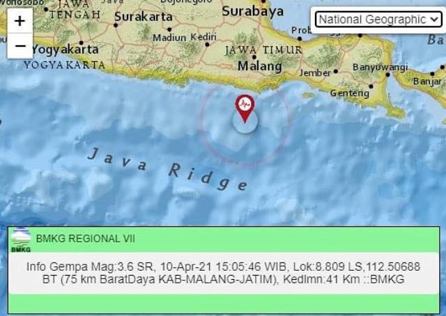 Gempa Malang 6,7 SR, BNPB: 6 Warga Meninggal, 1 Luka Berat