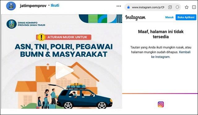 Kena Semprot Diskominfo Jatim Hapus Video Boleh Mudik