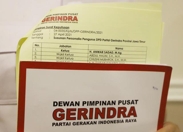 Diisi Generasi Emas, Gerindra Incar 24 Kursi DPRD Jatim
