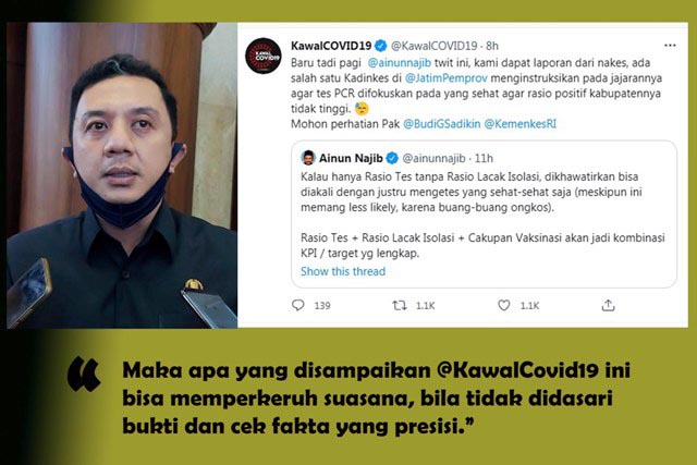 Dinkes Dituding Hanya PCR yang Sehat, DPRD Jatim Buka Suara