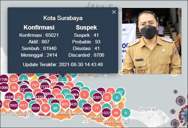 Covid-19 di Surabaya Melandai, Eri Malu Kalau Tak Bisa Level 1
