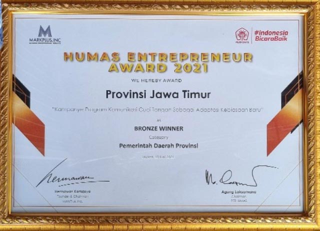 DKI Juarai Humas Entrepreneur Award, Jatim Raih Perunggu