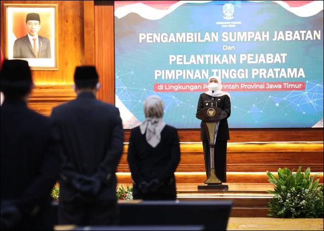 Hasil Seleksi 16 yang Dilantik 17, Khofifah: Bukan Penyusupan