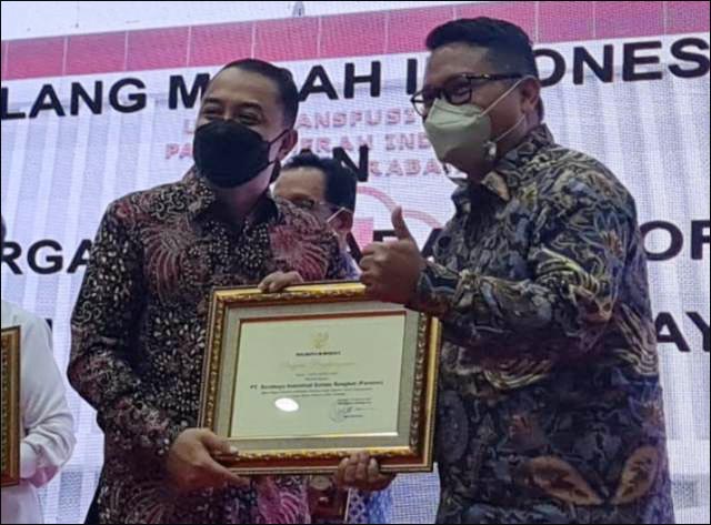 Gencar Bantu PMI Saat Pandemi, PT SIER Diganjar Penghargaan