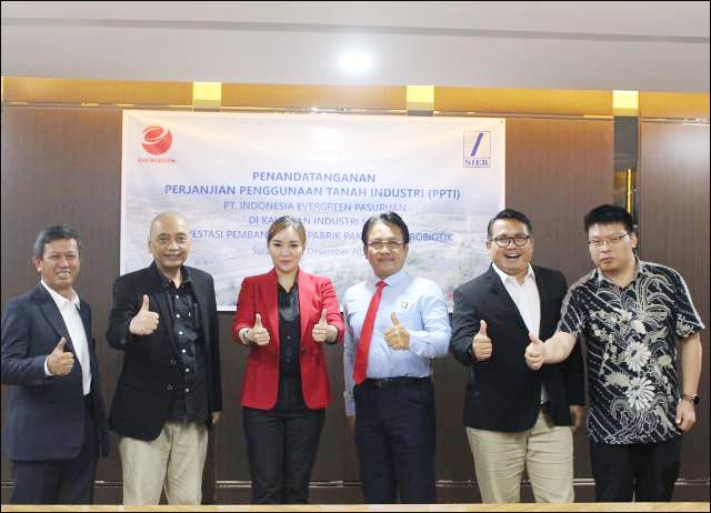 Evergreen Bangun Pabrik di PT PIER, Tanam Investasi Rp 350 M
