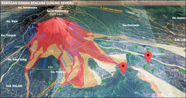 Erupsi Semeru: 5.205 Jiwa Terdampak, 13 Warga Meninggal