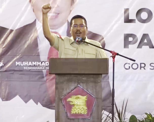 HUT ke-14 Gerindra, Anwar Sadad Berapi-api Ajak Kader Menangkan Prabowo di 2024