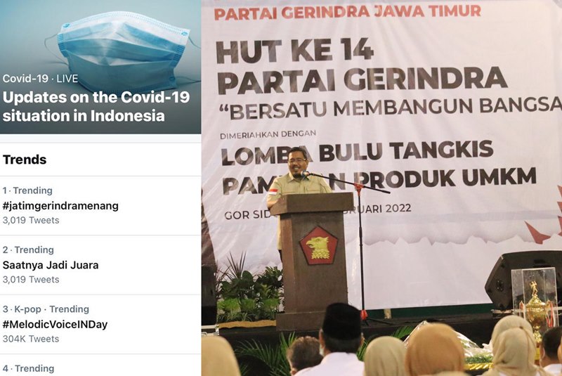 Tagar JatimGerindraMenang Puncaki Trending Twitter, Sadad: Awal Bagus Hadapi 2024