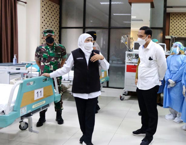 Khofifah Kagumi Isoter Pemkot Surabaya: Ada Ruangan VIP-nya, Ini Keren Sekali
