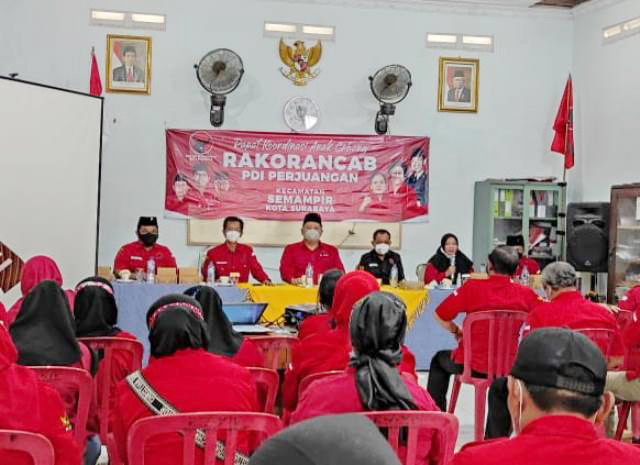 Geber Rakor Ancab, PDIP Surabaya Kobarkan Target Satu Tarikan Napas di 2024