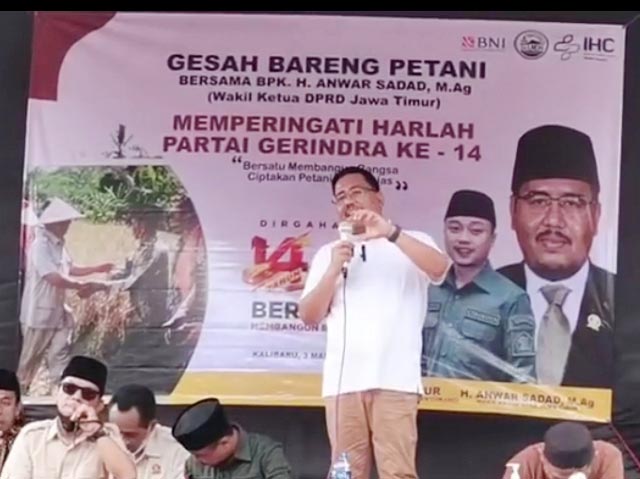 Anwar Sadad: Gerindra Dilahirkan Para Petani, Cikal Bakalnya Saat Prabowo Ketum HKTI