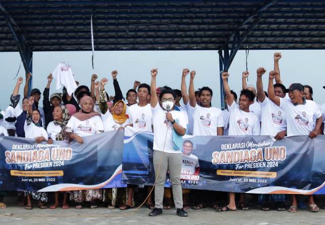Yakin Bisa Bangkitkan Ekonomi, Sandiaga Uno for Presiden 2024 Menggaung di Lamongan