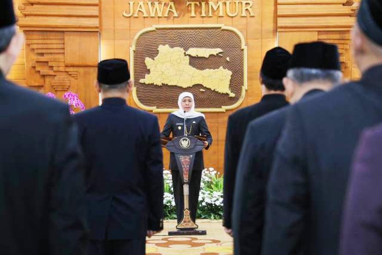 Gerbong Mutasi Pemprov Jatim Bergerak Lagi, Khofifah Lantik 11 Pejabat Eselon II