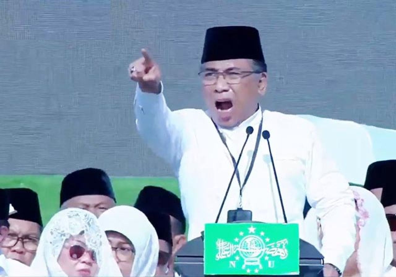 Pidato Menggelegar Gus Yahya di Resepsi 1 Abad NU: Dunia! Selamat Datang di Abad ke-2 NU