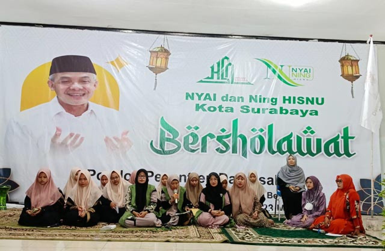 Sosialisasikan Ganjar di Surabaya, Nyai dan Ning HISNU: Pilih Capres yang Dekat dengan Santri!
