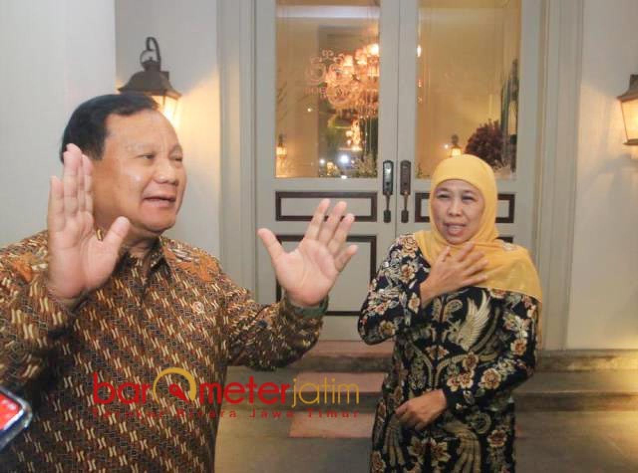 Happy Usai Jamuan Makan Malam, Prabowo Lempar Kode Khofifah Cocok Jadi Cawapresnya di 2024