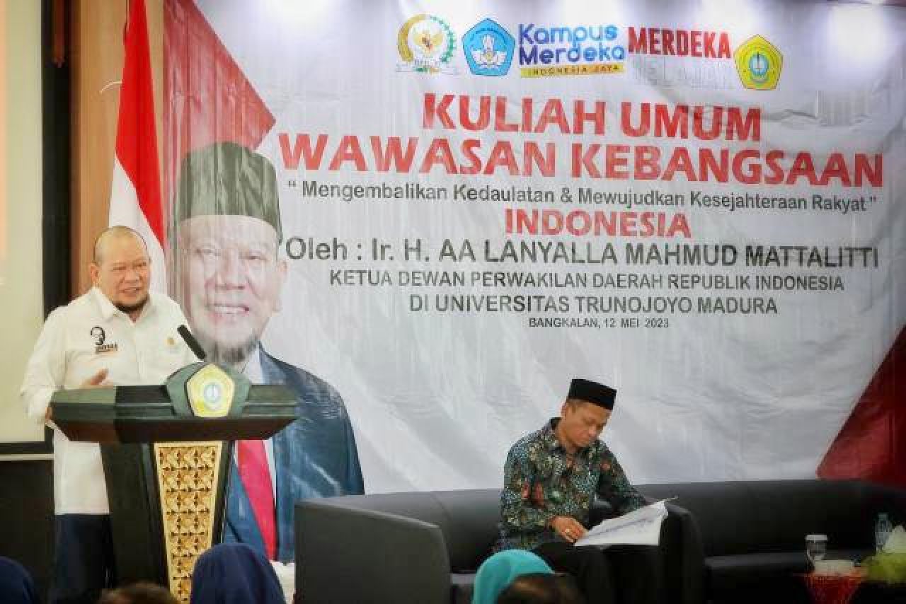 Isi Kuliah Umum di UTM, LaNyalla Dicurhati Rektor soal KIP Kuliah hingga Jalan Kampus Rawan Begal!