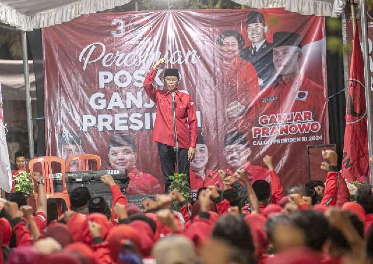Bulan Bung Karno, Kader PDIP Surabaya Makin Gencar Dirikan Posko Ganjar Presiden