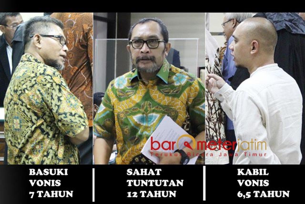 Jejak Suap DPRD Jatim: Basuki Dihukum 7 Tahun, Kabil 6,5 Tahun, Sahat Bakal Divonis 12 Tahun?