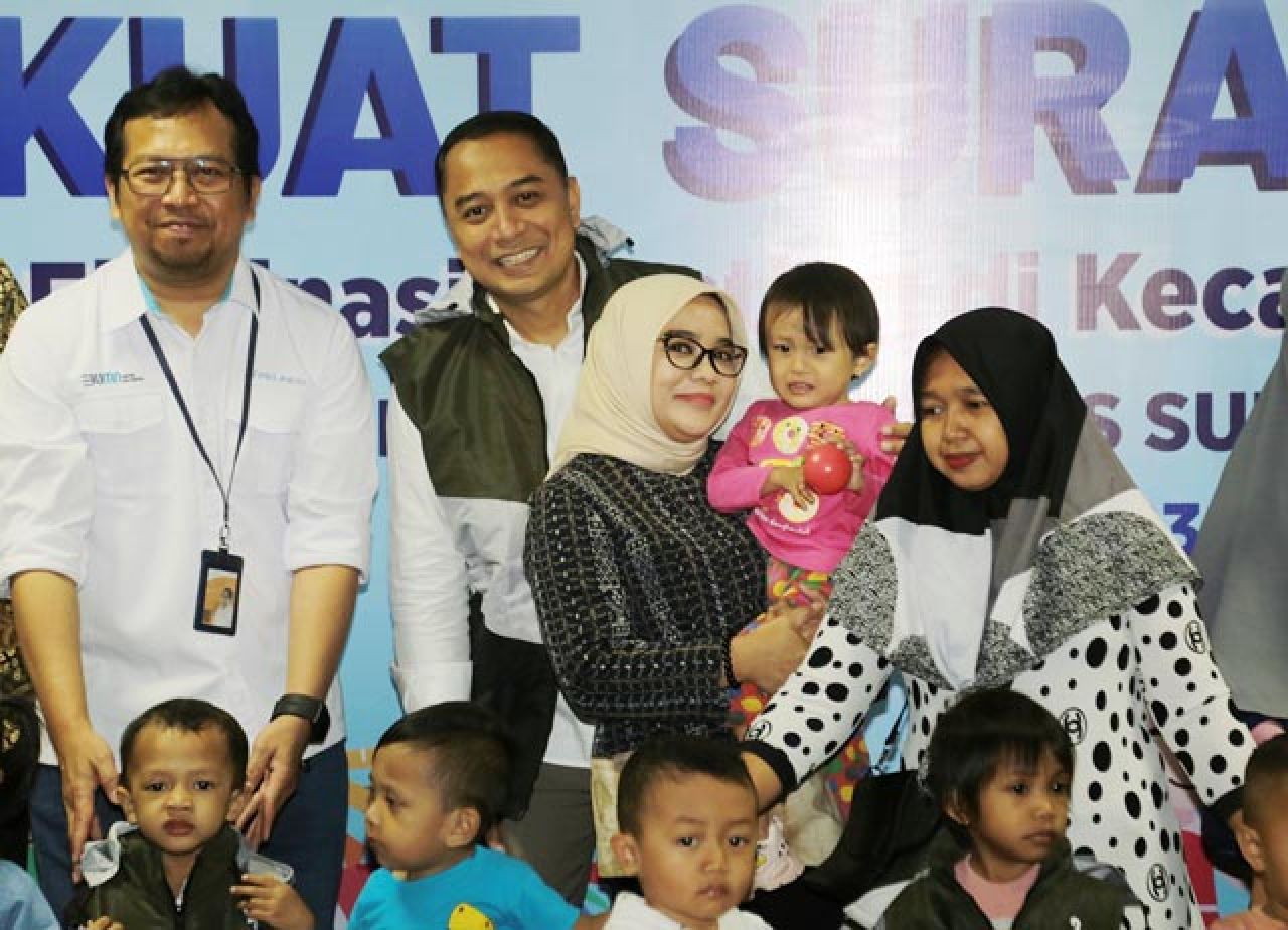 Surabaya Sukses Tekan Stunting, Eri Cahyadi Bagikan Rahasia: Pakai Strategi Pentahelix!