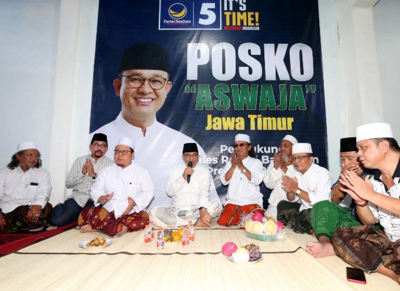 Siap Habis-habisan Menangkan Anies-Cak Imin, Kiai Nderesmo Surabaya Deklarasi Tim Aswaja