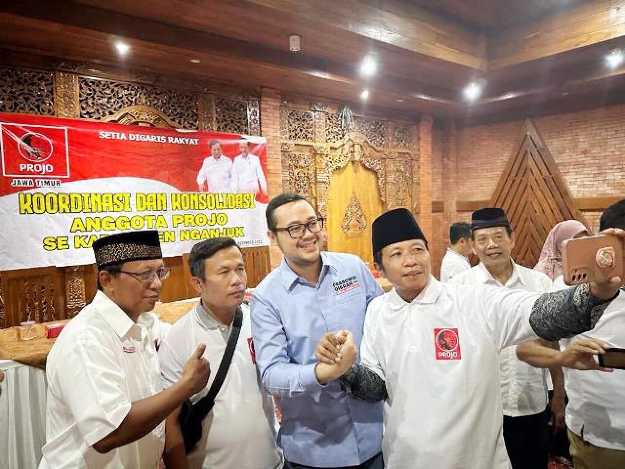 217 Kades di Nganjuk Ramai-ramai Gabung Projo, Bayu Airlangga: Satu Komando dengan Jokowi!