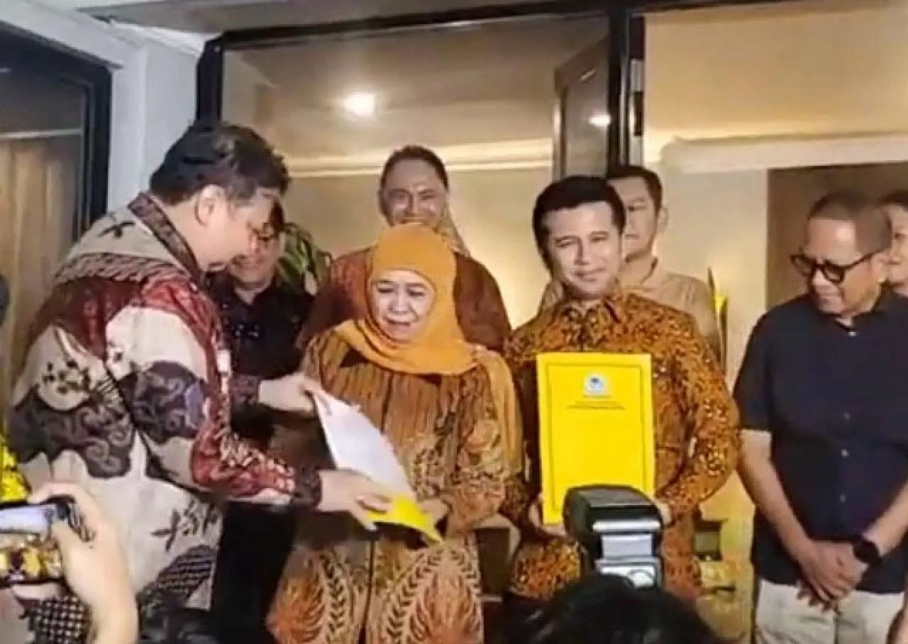 Final! Golkar Usung Khofifah-Emil di Pilgub Jatim 2024, Gerindra dan PAN Masih Ogah-ogahan?