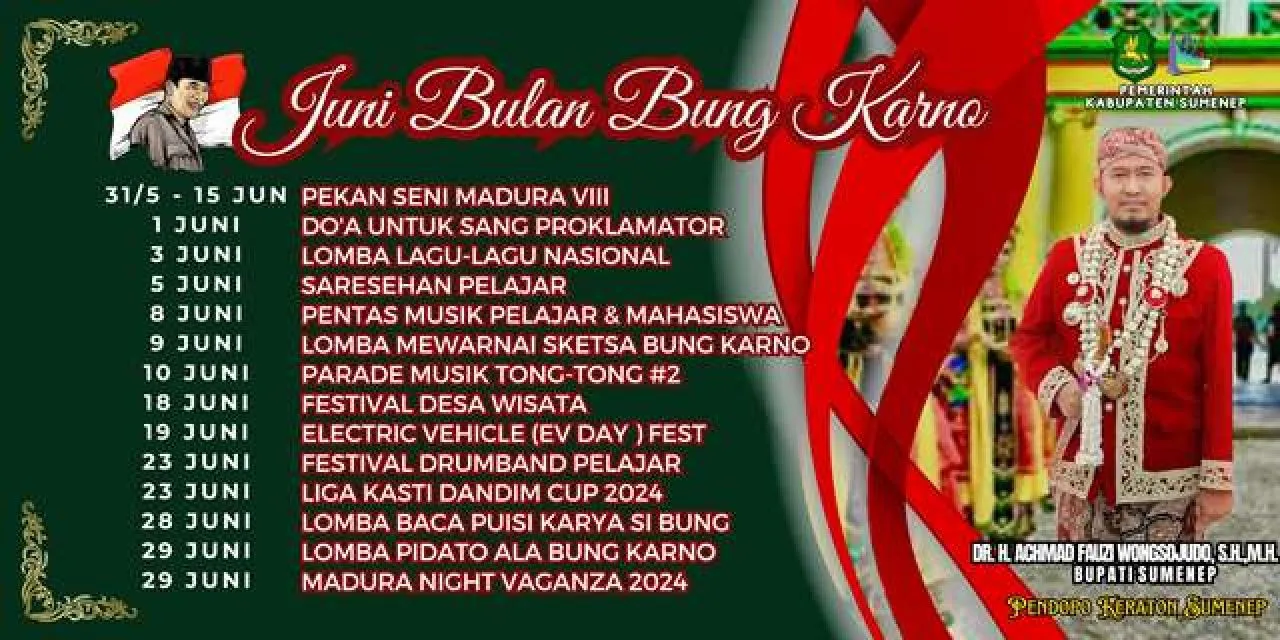 Bulan Bung Karno di Sumenep, Cak Fauzi Gelar Puluhan Acara Super Meriah!