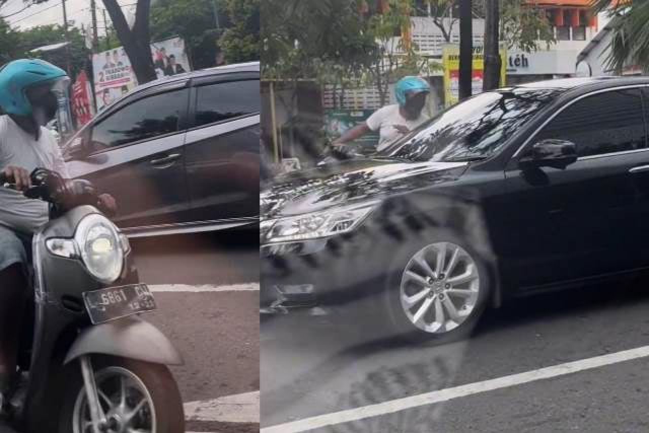 Viral Pemotor Ketuk Kaca Mobil di Surabaya Diduga Minta Uang, Satpol PP: Lapor 112 Biar Pelaku Dikejar!