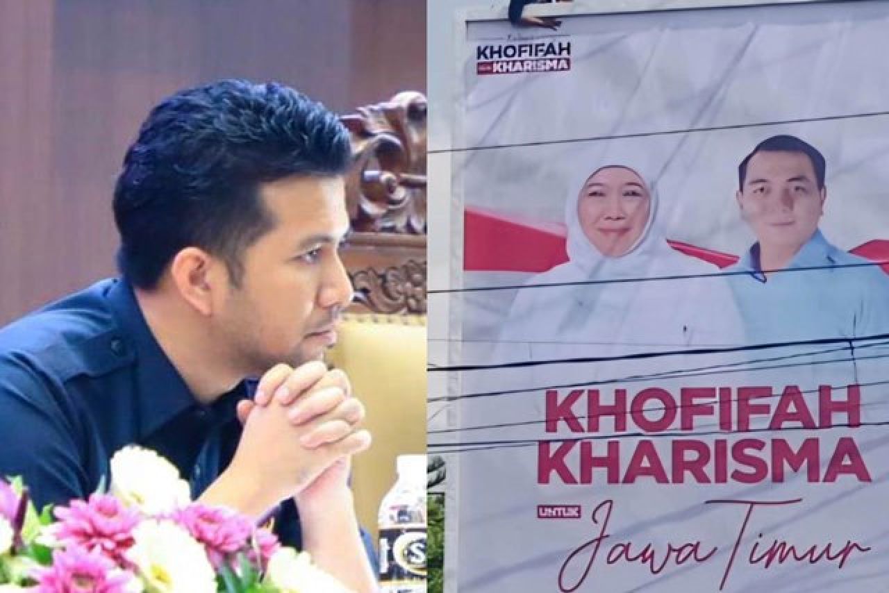 Baliho Khofifah-Kharisma Bertebaran, Simbol Kader Gerindra Tolak Dukung Emil di Pilgub Jatim!